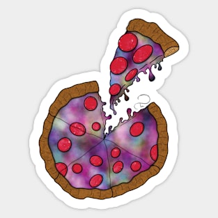 Galaxy Pizza Sticker